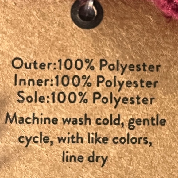 Born Womens Sherpa Lined Memory Foam Slippers - size M/L - Picture 6 of 6